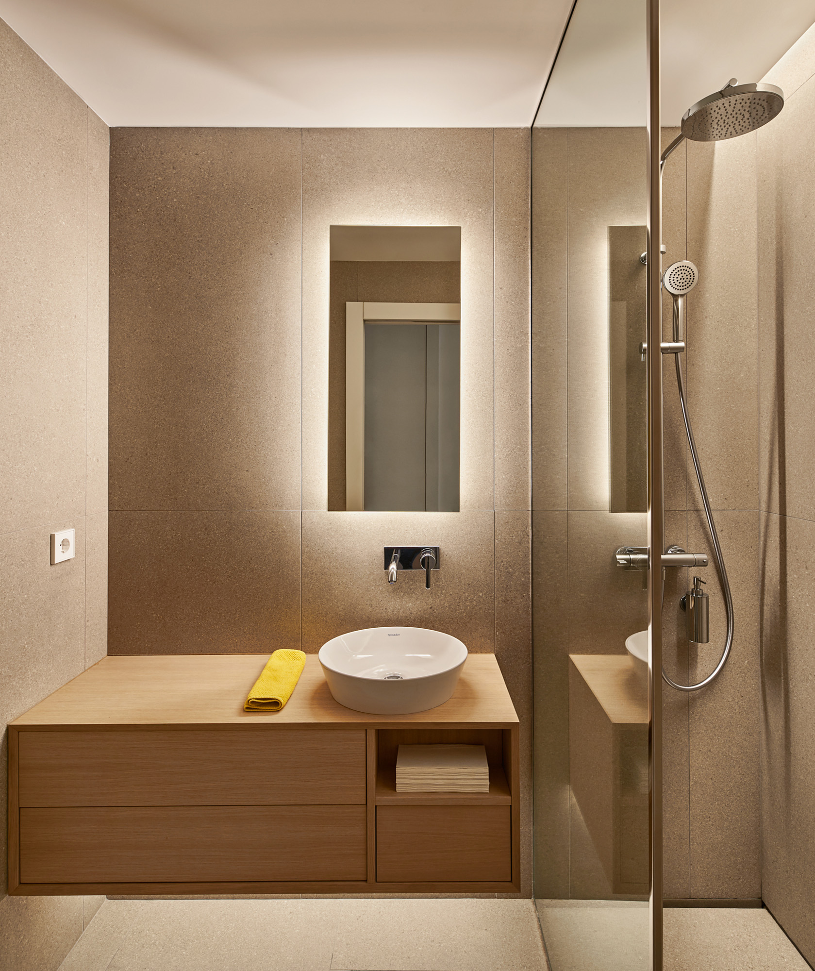 a minimalist bathroom design
