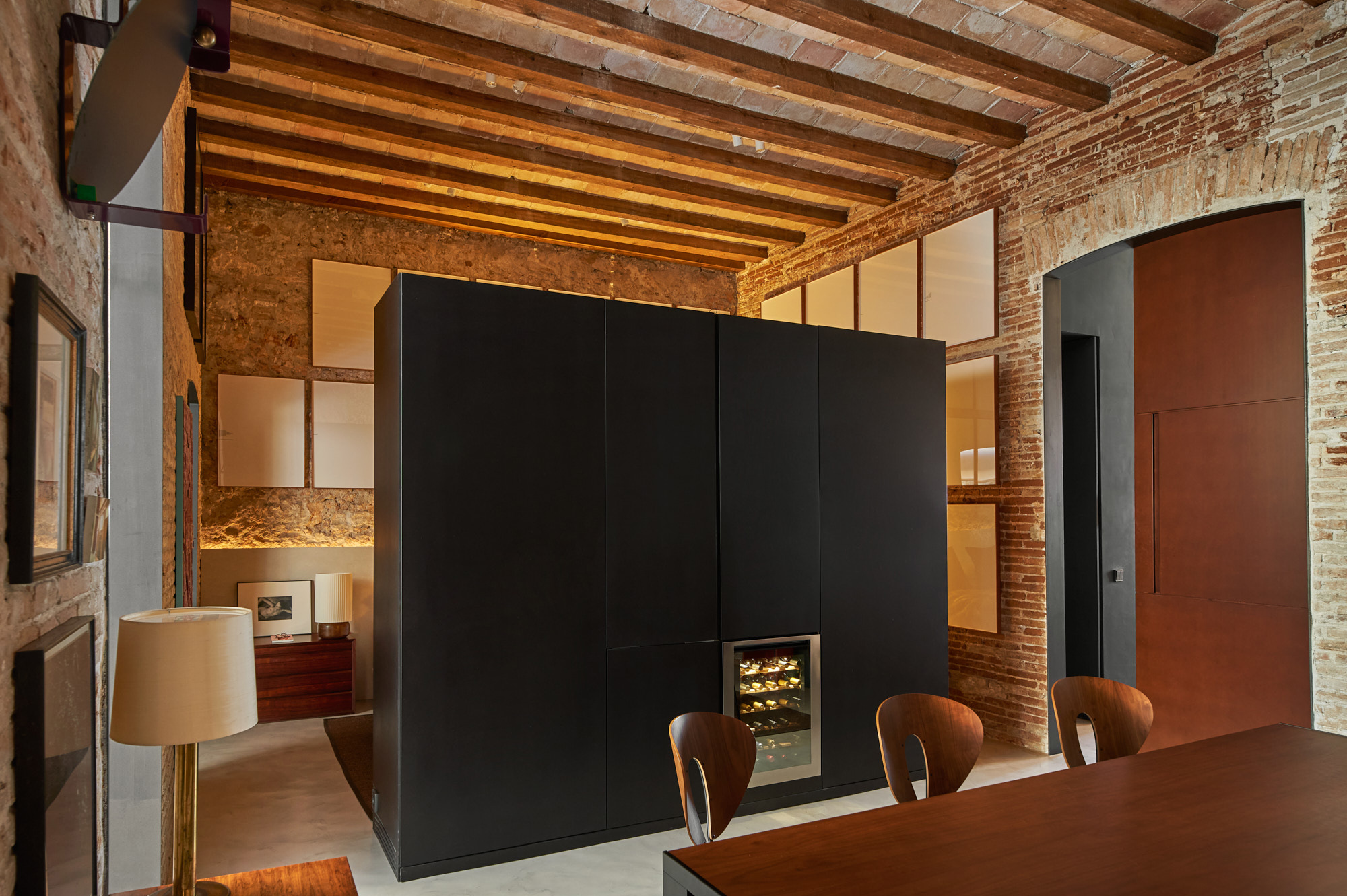 Brick interior loft in Barcelona designed by Architects