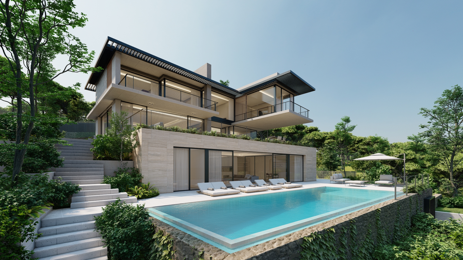 Luxury villa in Sitges Golf Terramar La Plana Barcleona